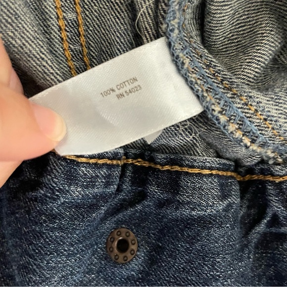 Old Navy Dark Wash Snap Button Denim Jacket - Picture 12 of 14